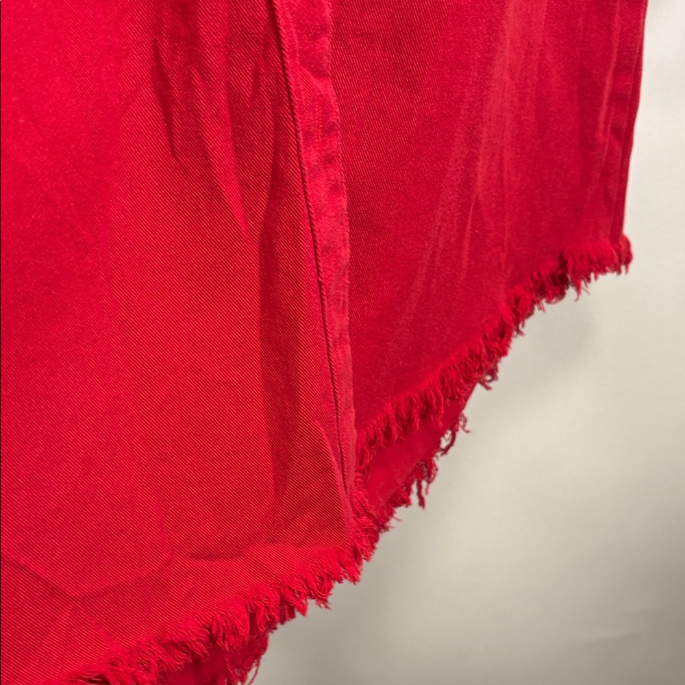Vibrant Red Button Down Shirt - Picture 7 of 14